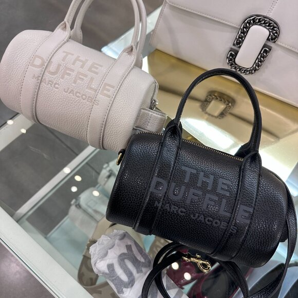 NWT！NEW！Marc Jacobs Mini Duffle Bag -WHITE  Pebble Leather Women - Picture 4 of 11